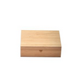 6 Compartment Solid Top Bamboo Tea Chest